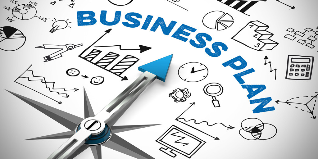 Ein Kompass, dessen Nadel auf ‚Business Plan‘ zeigt, im Hintergrund kleine, passende Symbole, die Elemente des Geschäfts oder der Planung darstellen. Ein Kompass, dessen Nadel auf ‚Business Plan‘ zeigt, im Hintergrund kleine, passende Symbole, die Elemente des Geschäfts oder der Planung darstellen.