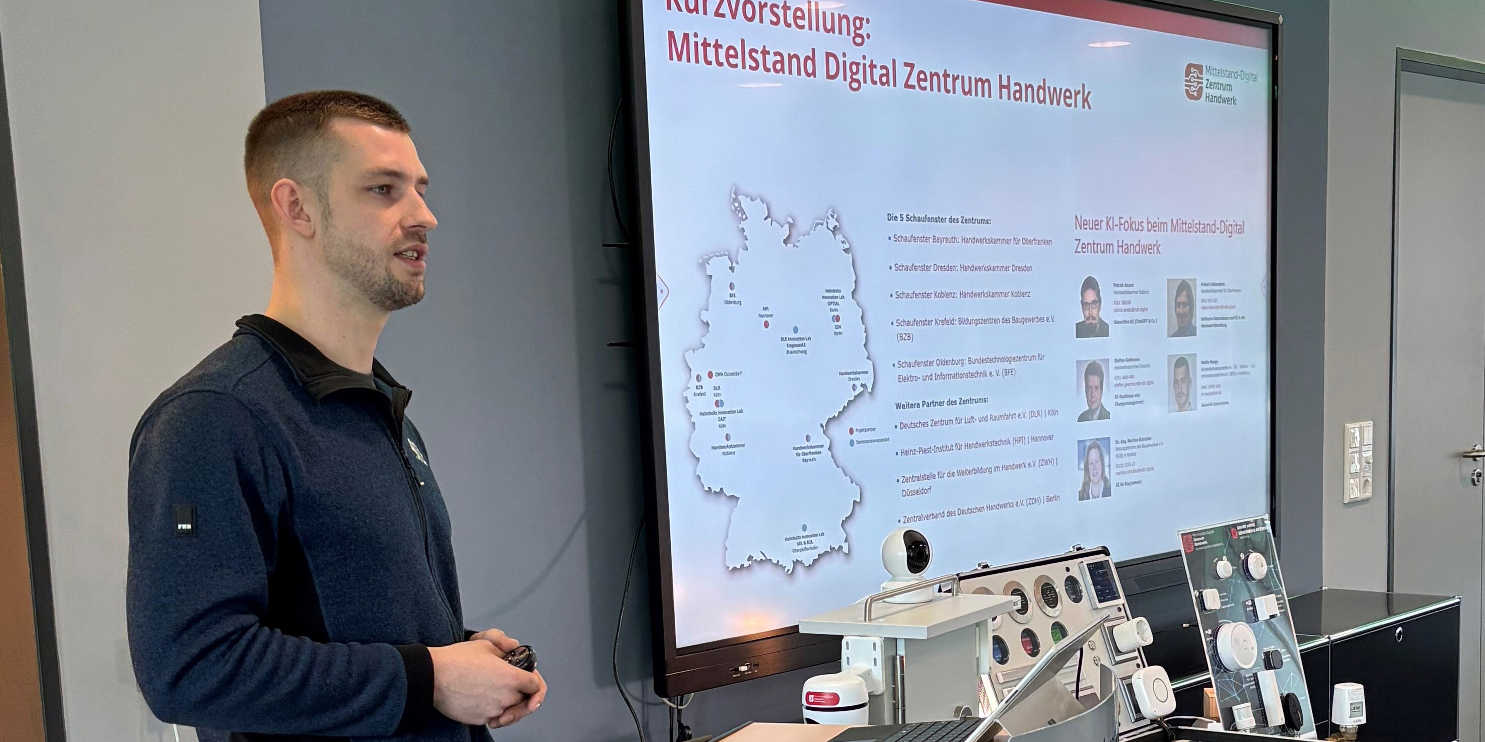Projektingenieur Mattis Menge vom Mittelstand-Digital Zentrum Handwerk wird den Workshop leiten.