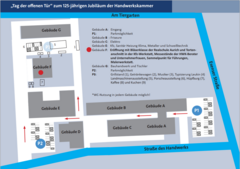 Ein Lageplan der Handwerkskammer Ein Lageplan der Handwerkskammer