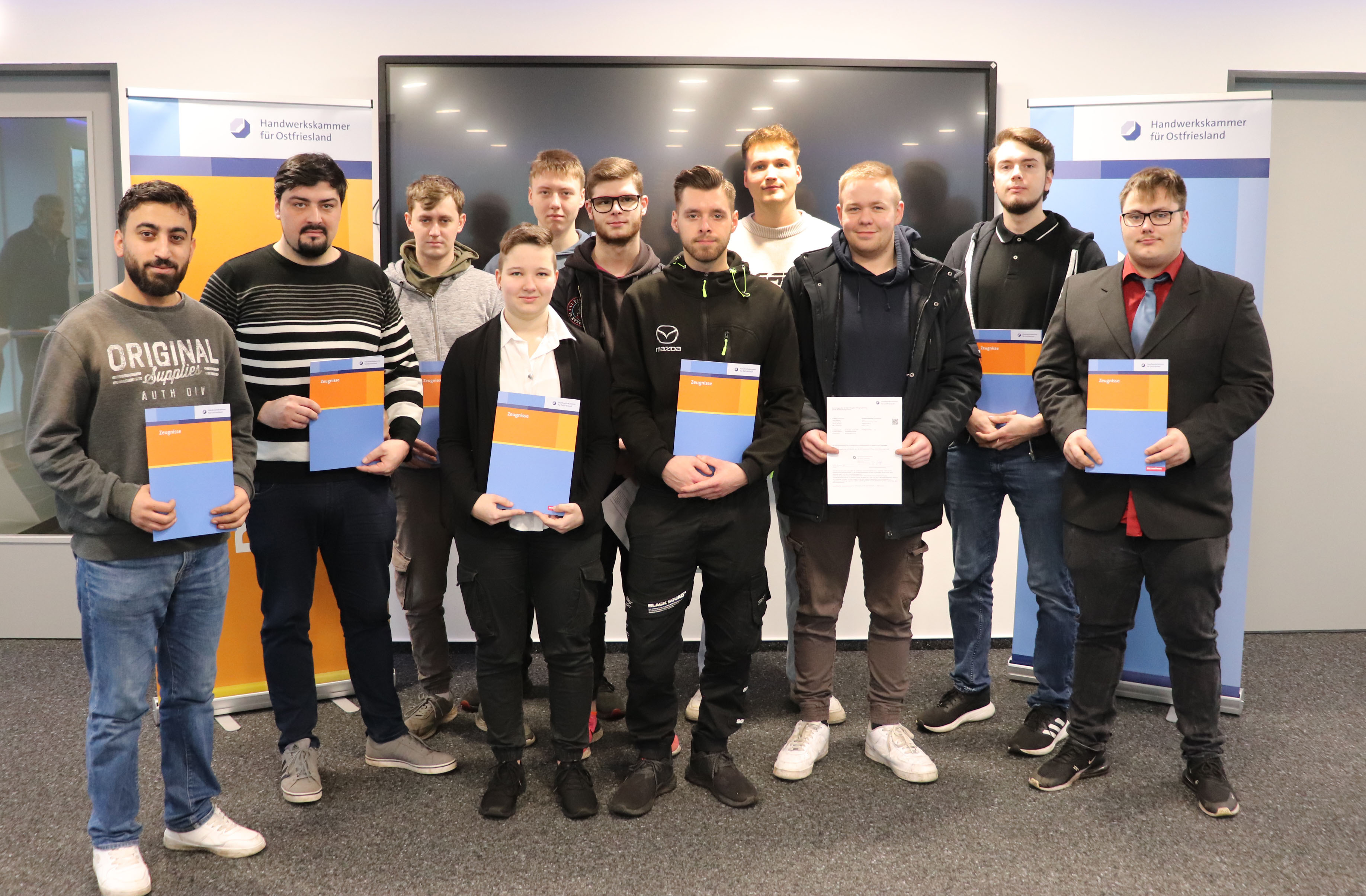 Die jungen Metallbauer/innen und Feinwerkmechaniker
