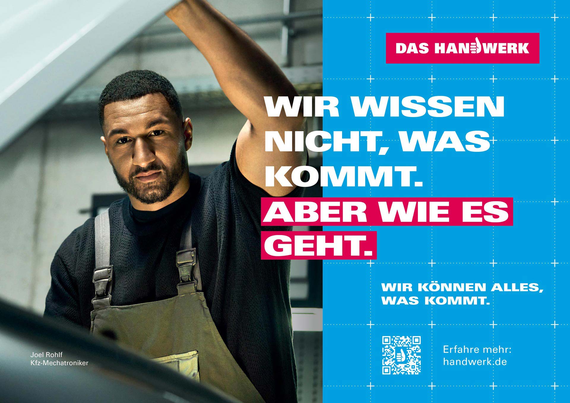 Werbung der Handwerkskammer "Wir wissen nicht, was kommt. Aber wie es geht."