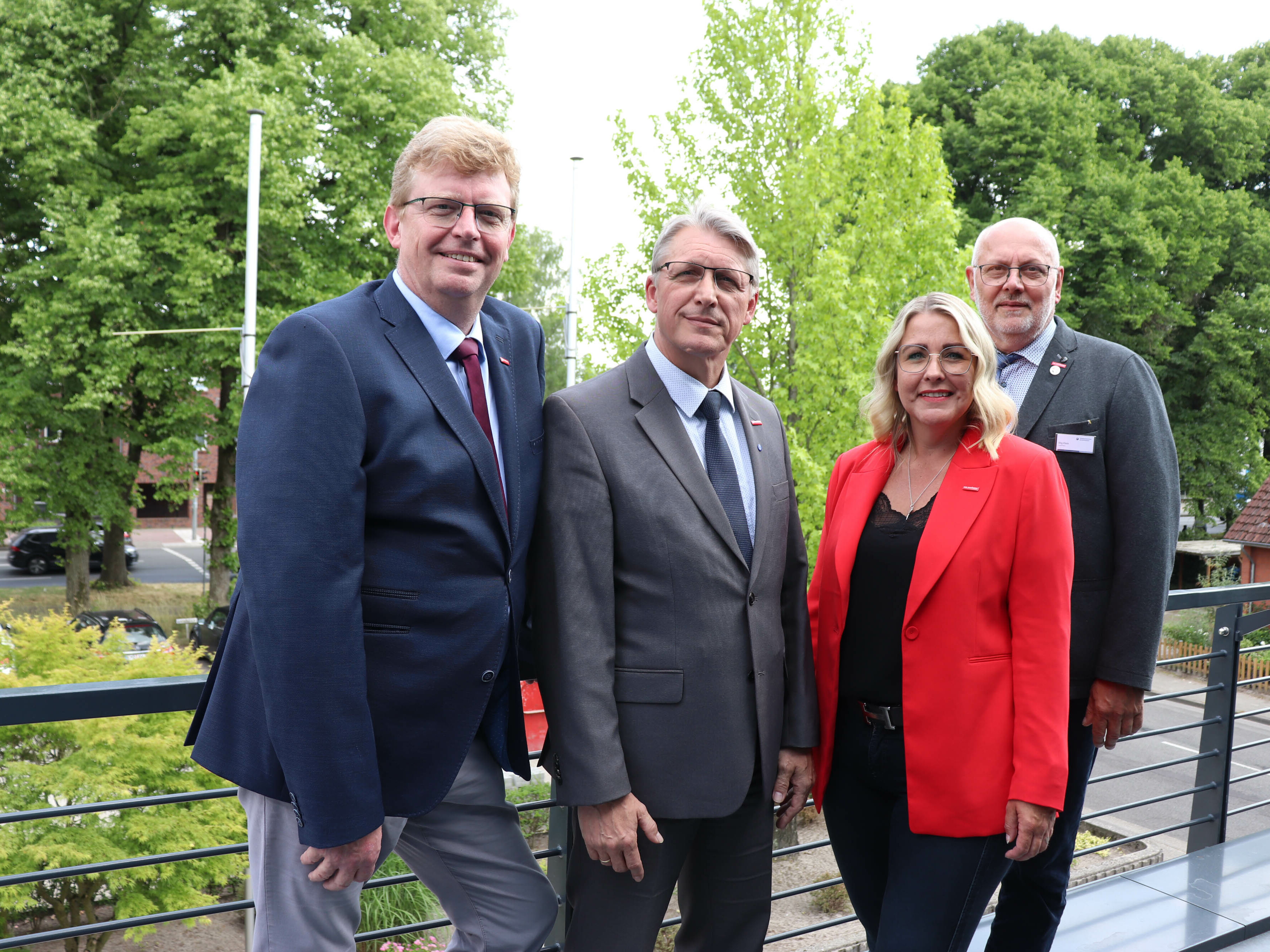 Präsident Albert Lienemann (v.l.), Hauptgeschäftsführer Jörg Frerichs, Vizepräsidentin Imke Hennig und Vizepräsident Jörg Klein.
