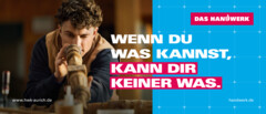 Der Slogan „Zeit, zu machen“ von der Handwerkskammer.