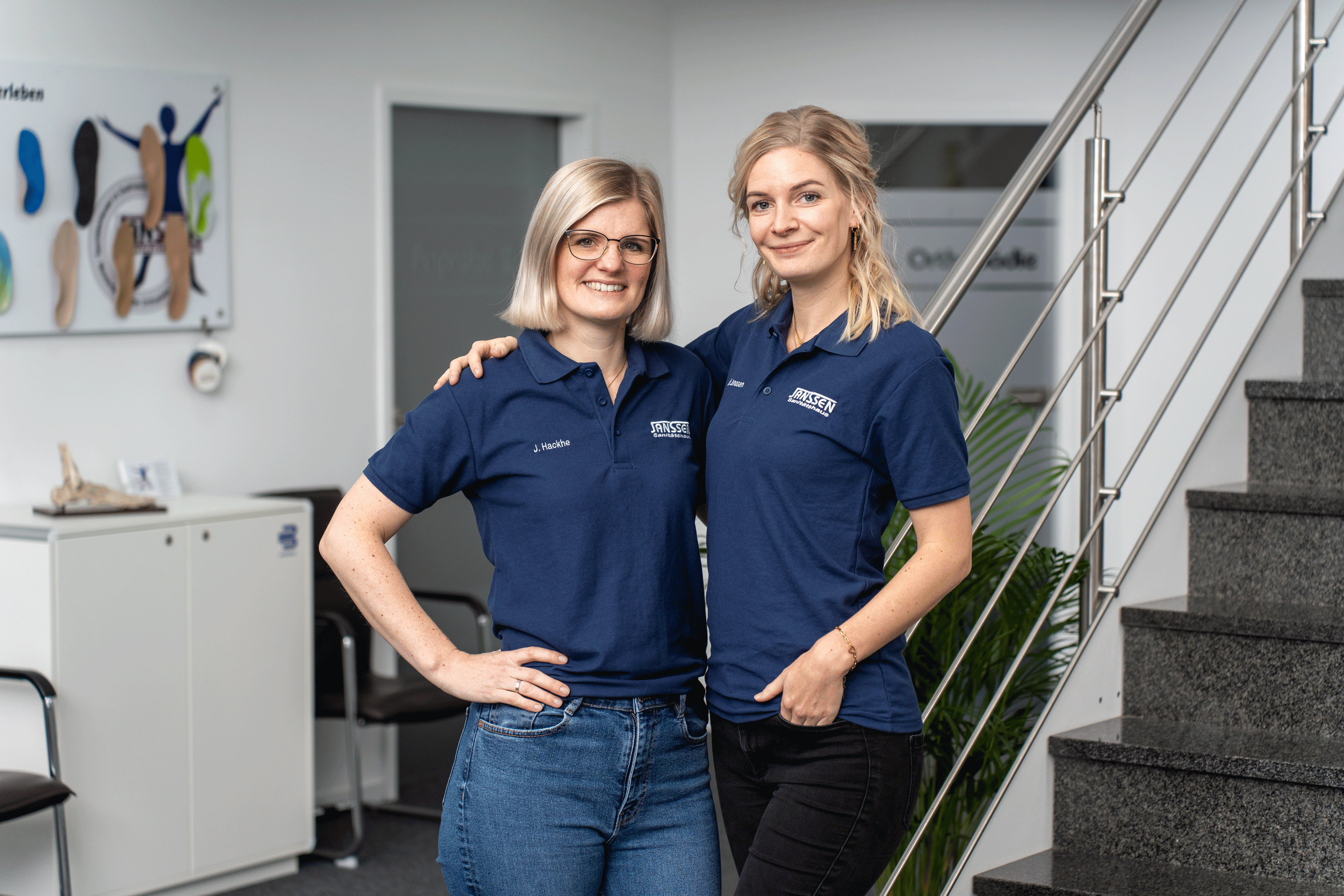 Jenny Hackhe (v.l.) und Merle Janssen