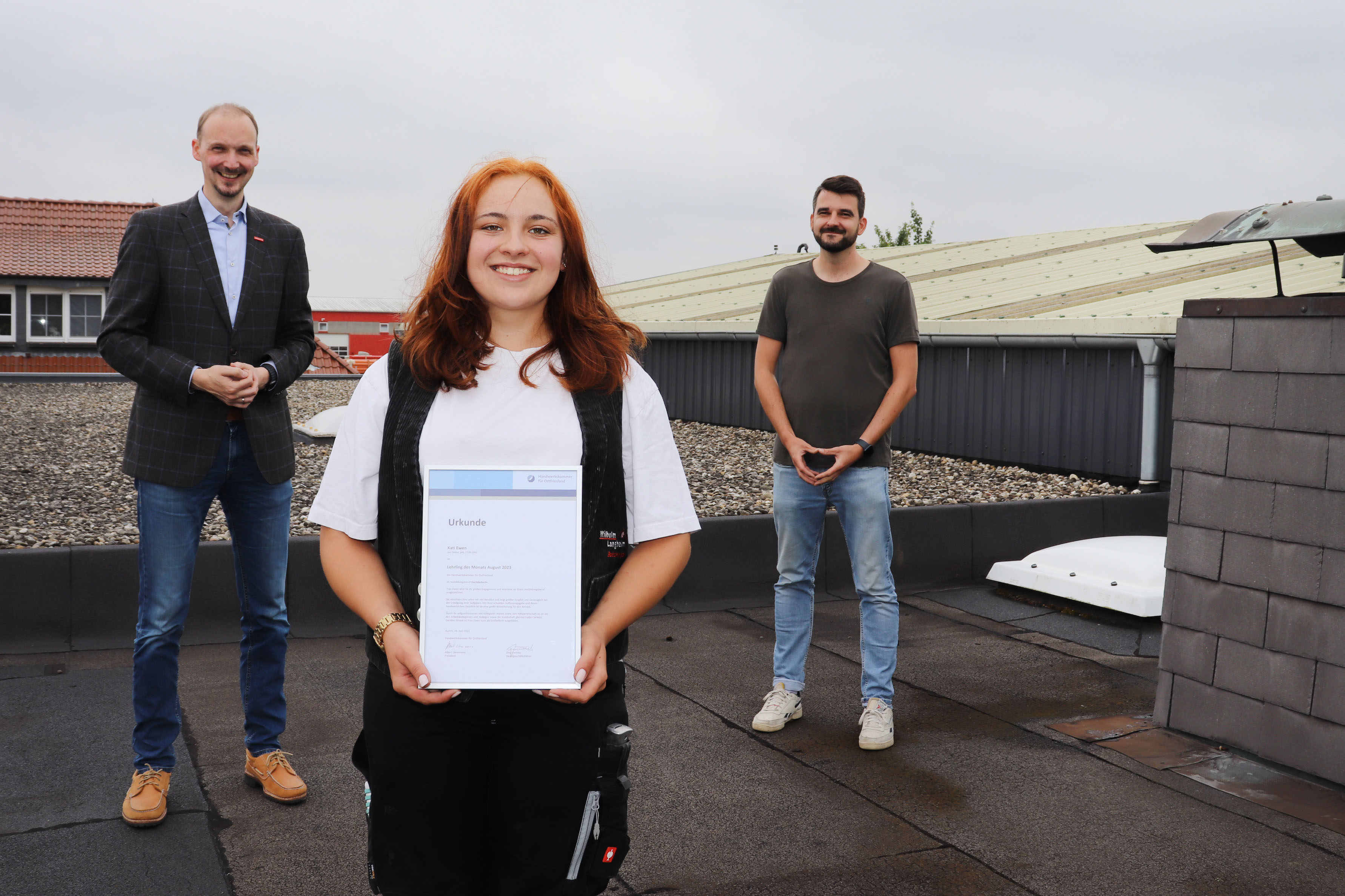 Dachdeckerin Kati Ewen aus Emden.